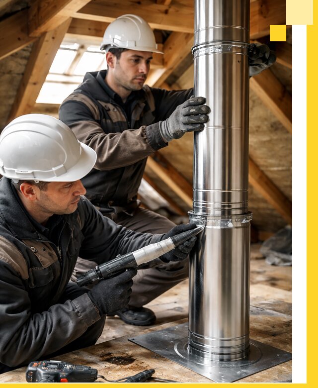Монтаж дымоходов для каминов в Печоре с гарантией качества