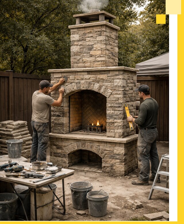 Проектирование и установка уличных каминов в Печоре