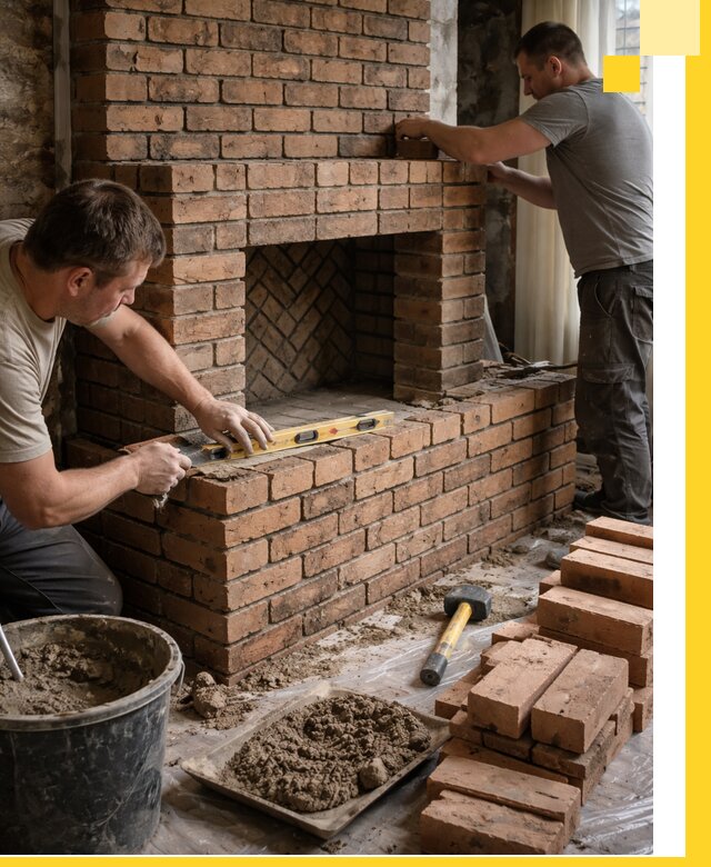 Изготовление и установка кирпичных каминов в Печоре