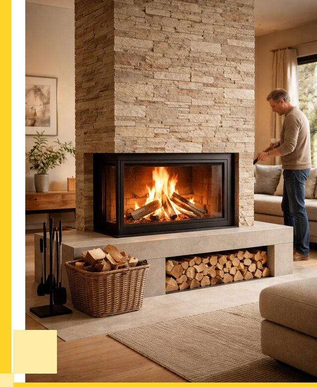 Дровяной камин под ключ в Печоре от 203640 р. | ЭриданПчр