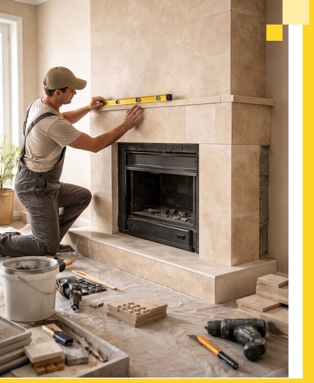 Установка и монтаж каминов в частном доме под ключ в Печоре