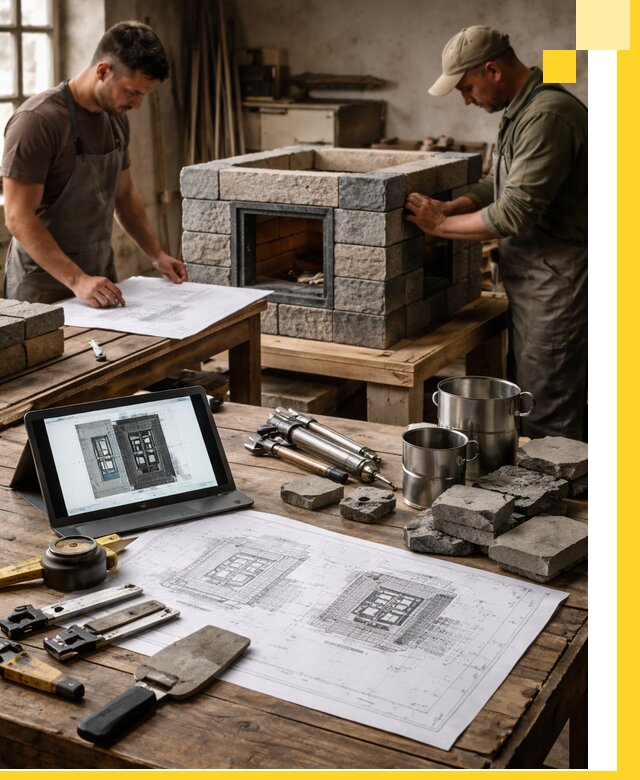 Разработка проектов печей с согласованием и монтажом в Печоре