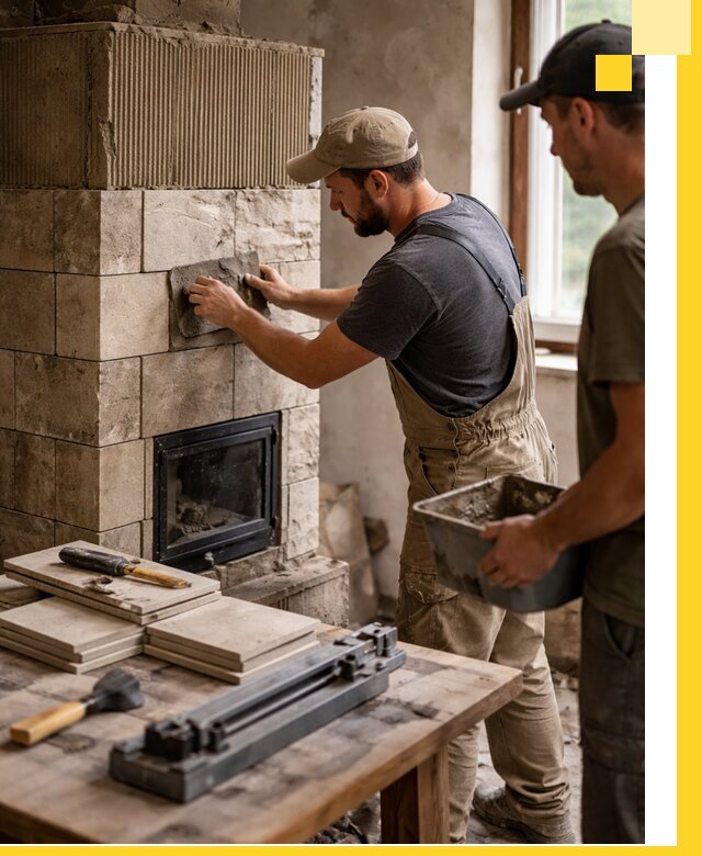 Профессиональная облицовка печей в Печоре: керамика и камень