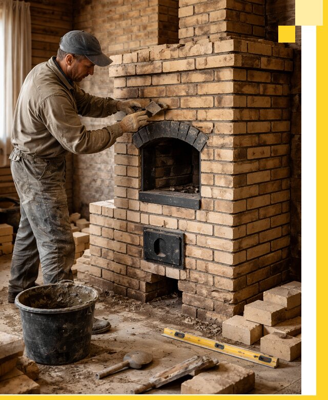 Кирпичные печи под ключ в Печоре: проектирование и кладка