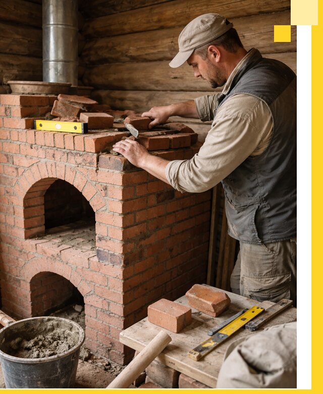 Изготовление и установка русских печей в Печоре под ключ