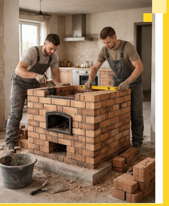 Установка и монтаж печей в частном доме в Печоре под ключ