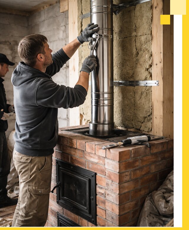 Изготовление и монтаж печей и дымоходов под ключ в Печоре