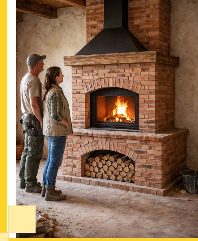 Печи камины из кирпича в Печоре от 122184 р. | ЭриданПчр