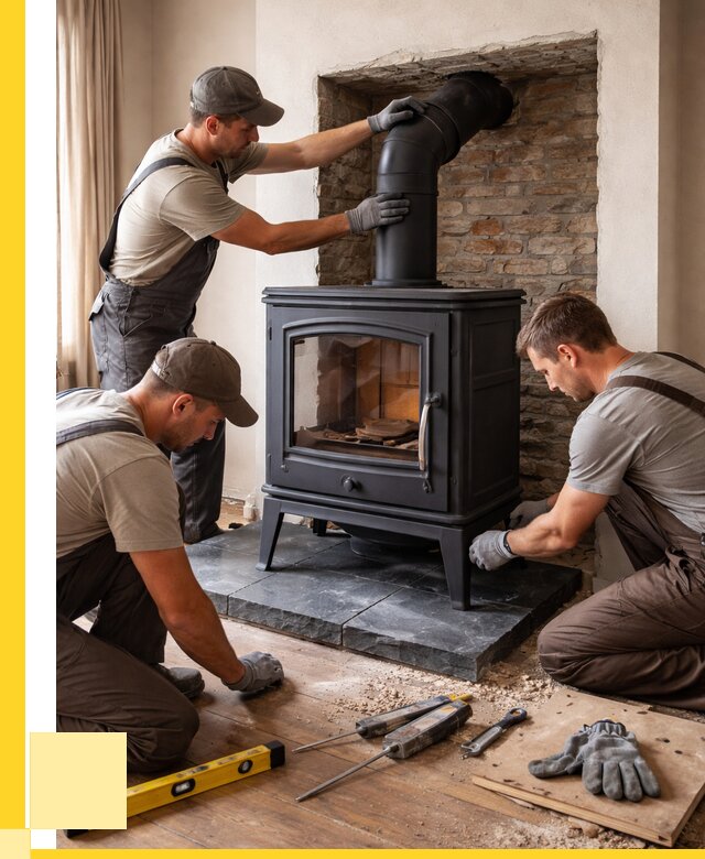 Монтаж печи камина в частном доме в Печоре от 25455 р. | ЭриданПчр