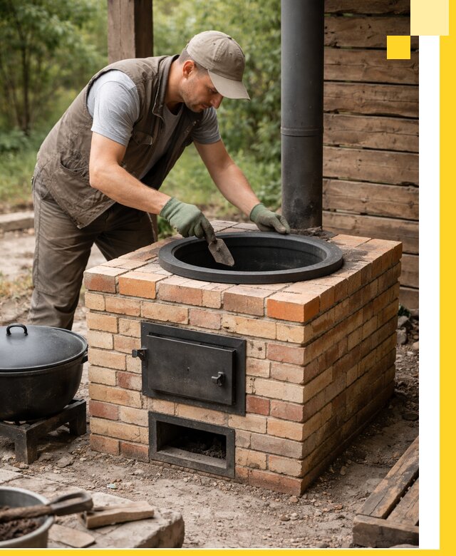 Изготовление и установка печей для казана в Печоре под ключ