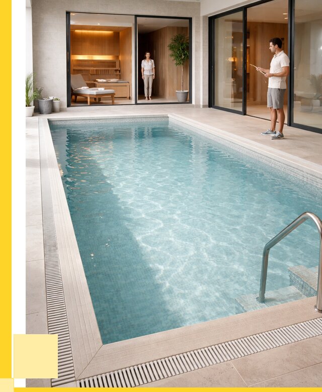 Отделка бассейна пленкой ПВХ в Печоре от 3564 р. - ЭриданПчр