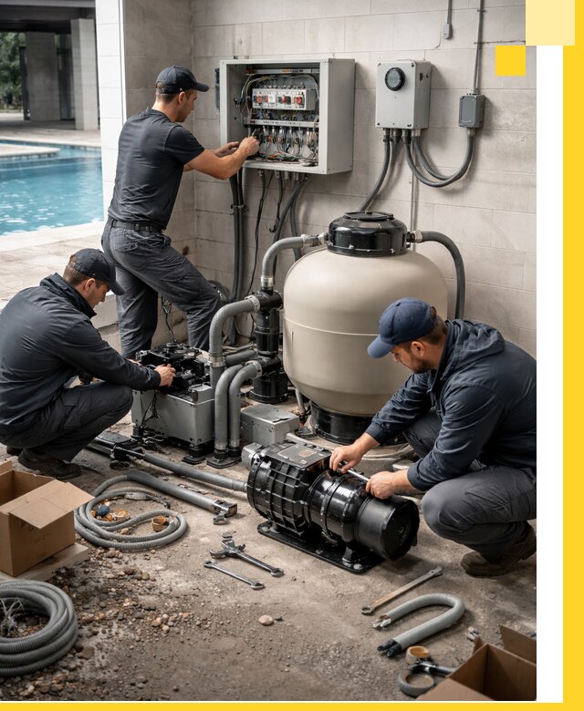 Профессиональный монтаж оборудования для бассейнов в Печоре