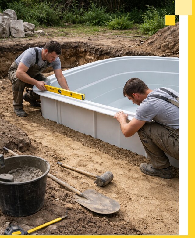 Производство и установка пластиковых бассейнов в Печоре под ключ