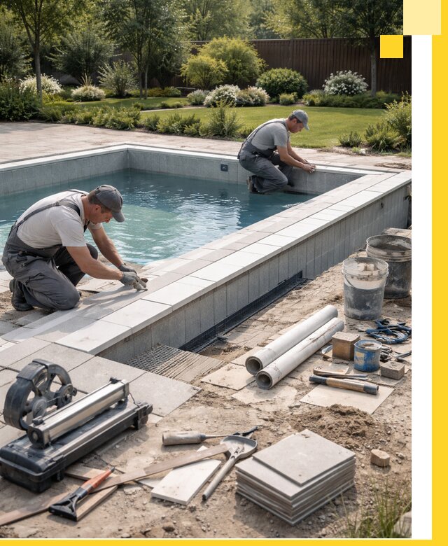 Строительство открытых бассейнов под ключ в Печоре профессионально