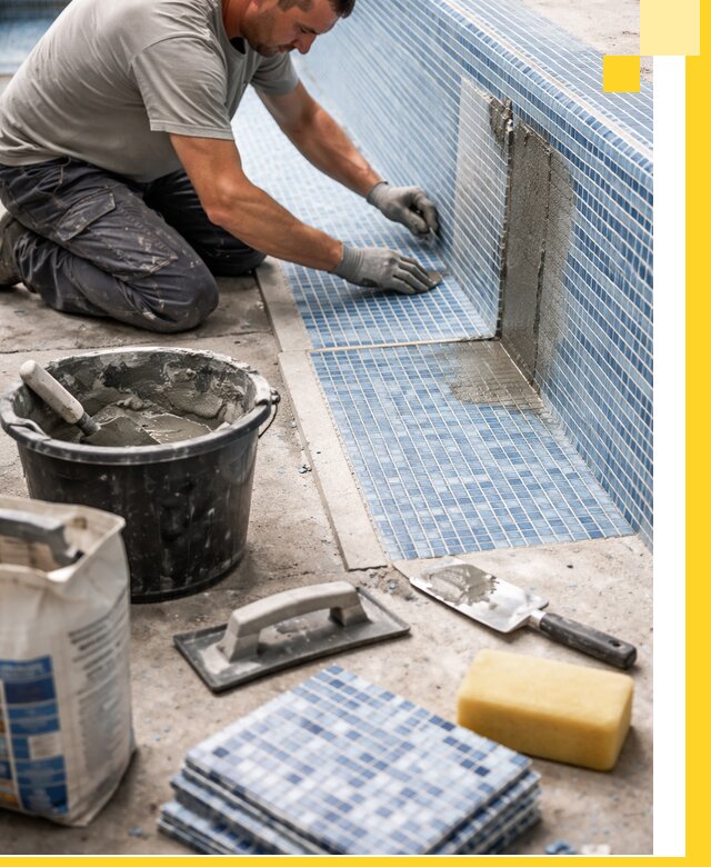 Укладка и ремонт мозаики для бассейнов под ключ в Печоре