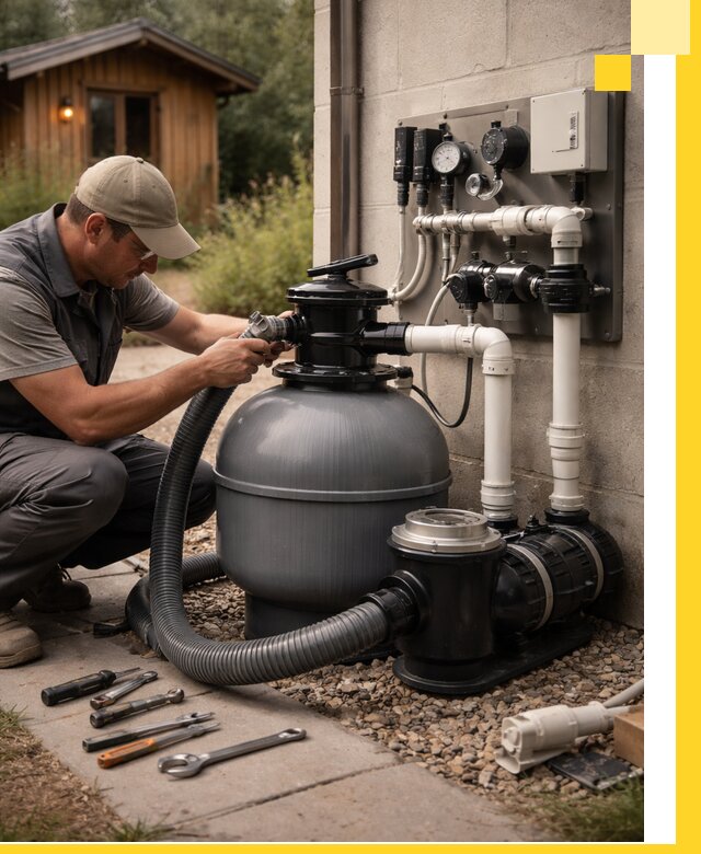 Продажа и монтаж фильтров и насосов для бассейнов в Печоре