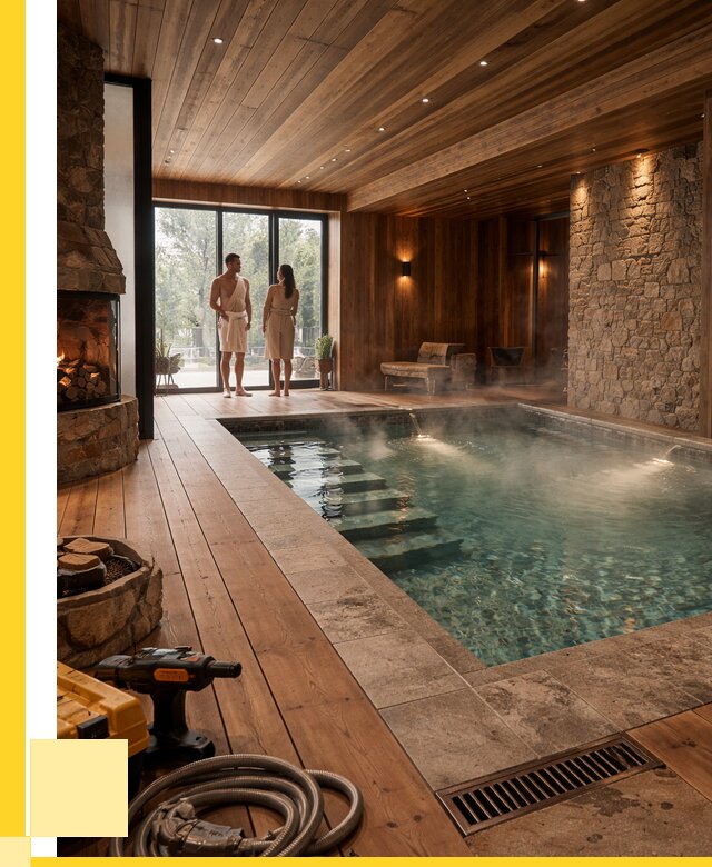 Проекты бань с бассейном под ключ в Печоре от 76365 р., ЭриданПчр