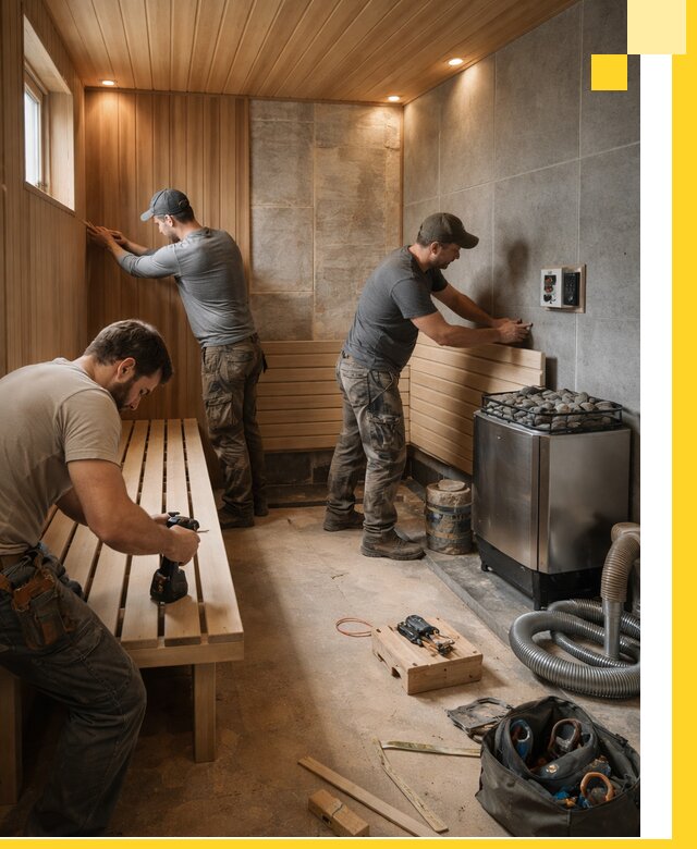 Сауны под ключ в Печоре, проектирование, строительство, отделка