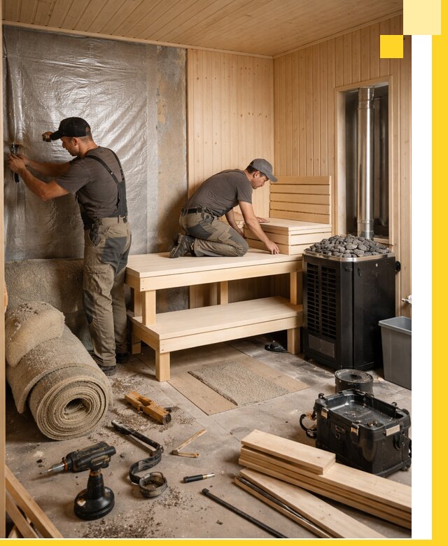 Проекты саун под ключ в Печоре дизайн и строительство