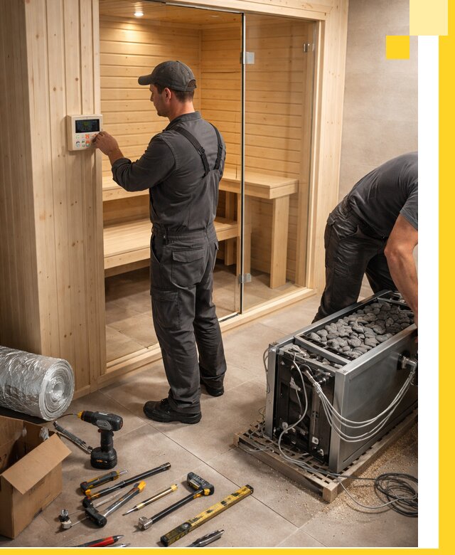 Поставка, установка и монтаж электрических саун в Печоре