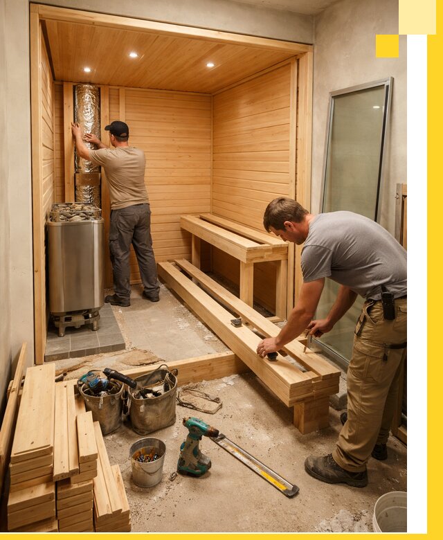 Проектирование и установка домашних саун под ключ в Печоре