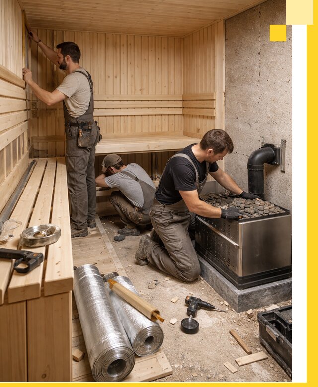 Индивидуальные сауны на заказ в Печоре под ключ, проект и монтаж