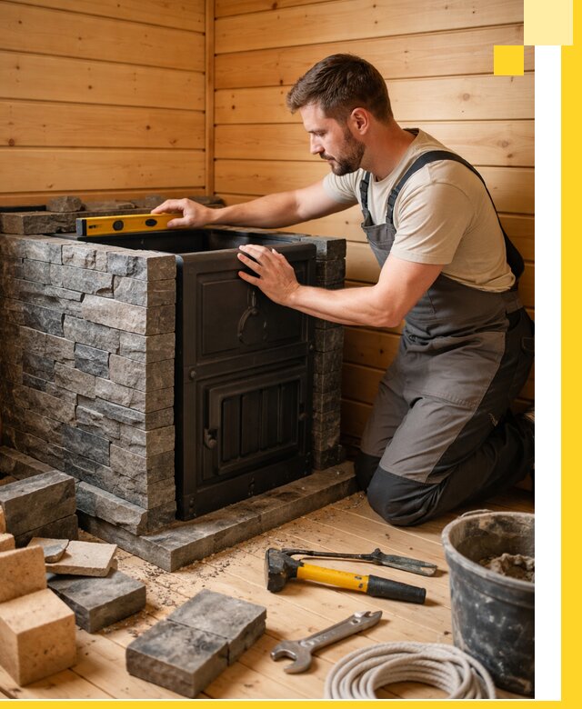 Производство и установка печей для саун под ключ в Печоре