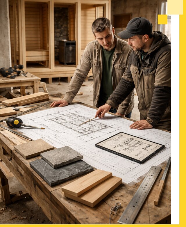 Проекты бань под ключ и планы строительства в Печоре