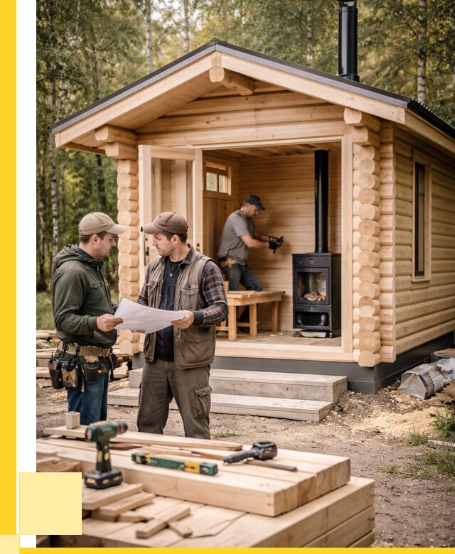 Монтаж бань под ключ в Печоре — от 203640 р. | ЭриданПчр