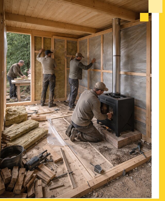 Профессиональный монтаж бань под ключ в Печоре для дома