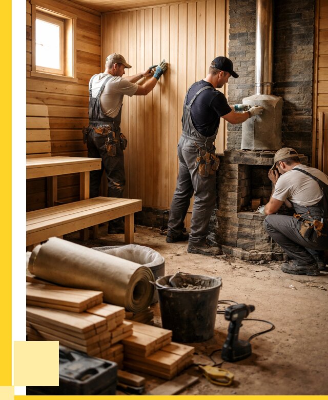 Ремонт бань под ключ в Печоре от 45819 р. | ЭриданПчр