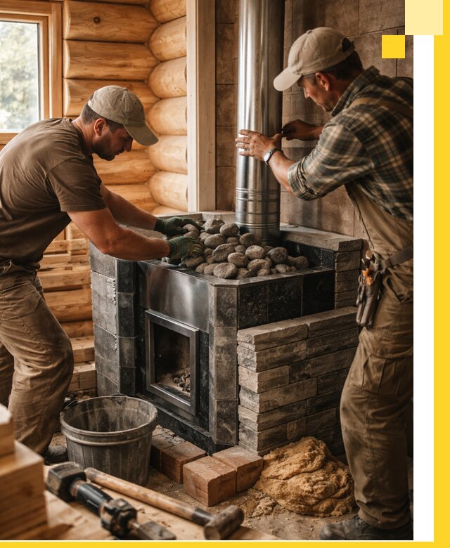 Строительство и отделка русских бань под ключ в Печоре