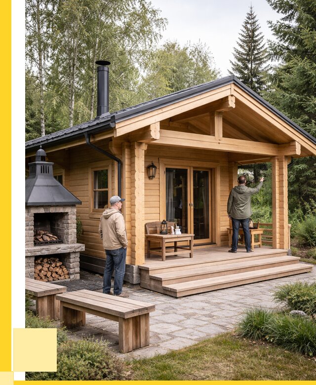 Деревянные бани под ключ в Печоре от 458190 р. | ЭриданПчр