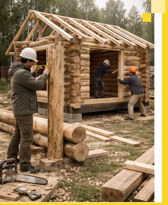 Строительство бань для дачи под ключ в Печоре с доставкой и монтажом