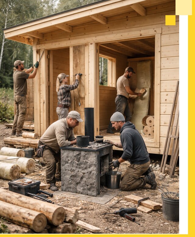 Купить баню под ключ в Печоре строительство монтаж отделка