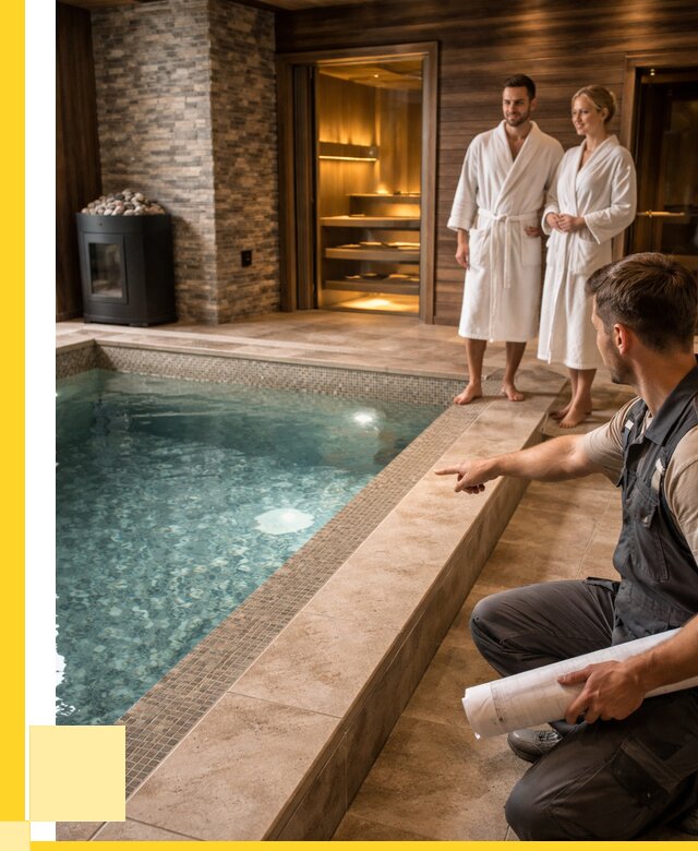 Проект бани с бассейном под ключ в Печоре от 66183 р. | ЭриданПчр