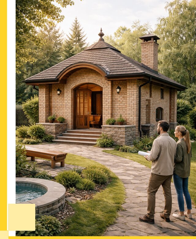 Проект кирпичной бани в Печоре от 30546 р. | ЭриданПчр