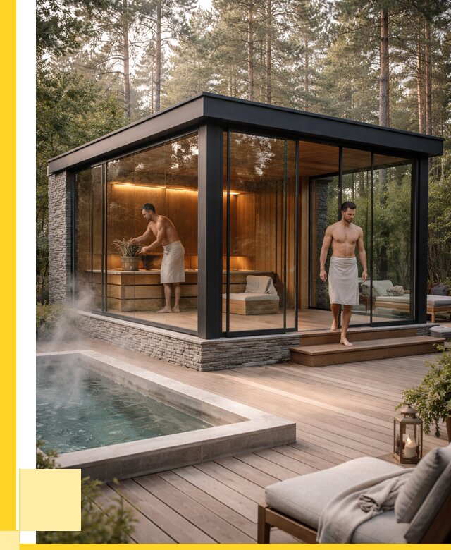 Стеклянные бани и двери в Печоре от 458190 р. | ЭриданПчр