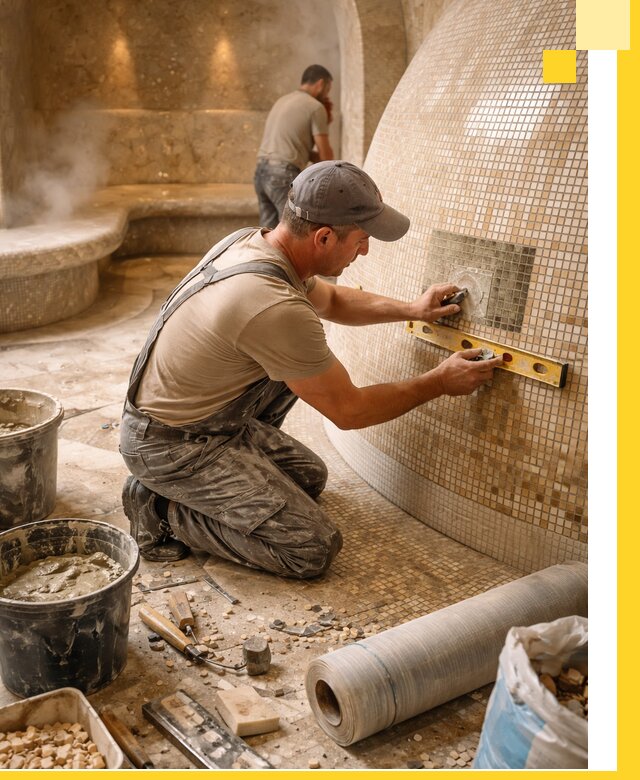 Хамам под ключ в Печоре: проектирование, строительство, отделка