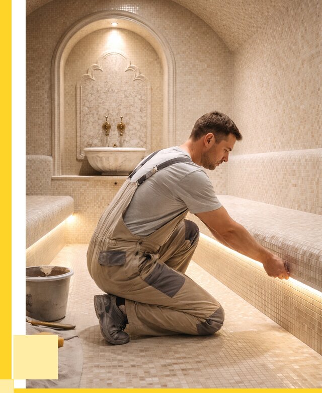 Отделка хамамов под ключ в Печоре от 5600 р. | ЭриданПчр