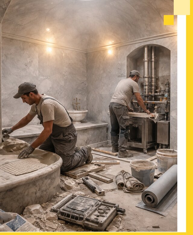 Строительство турецких бань хаммам под ключ в Печоре