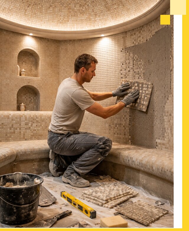 Устройство и монтаж домашнего хамама под ключ в Печоре